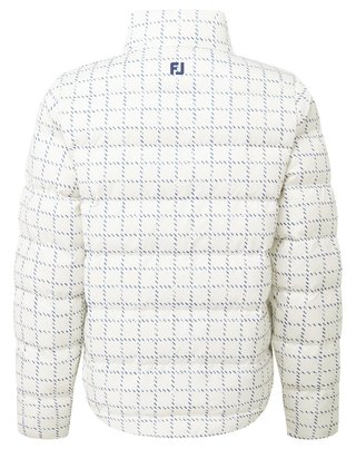 FootJoy ThermoSeries Insulated dam jacka, off white/navy distressed plaid
