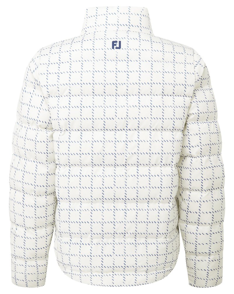 FootJoy ThermoSeries Insulated dam jacka, off white/navy distressed plaid