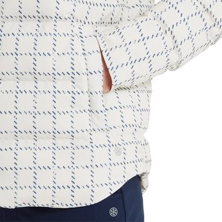 FootJoy ThermoSeries Insulated dam jacka, off white/navy distressed plaid