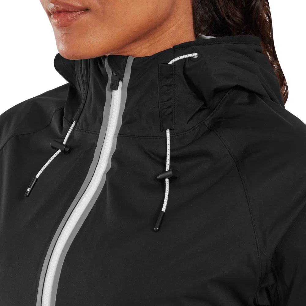 FootJoy HydroKnit damjacka, svart/grå/vit