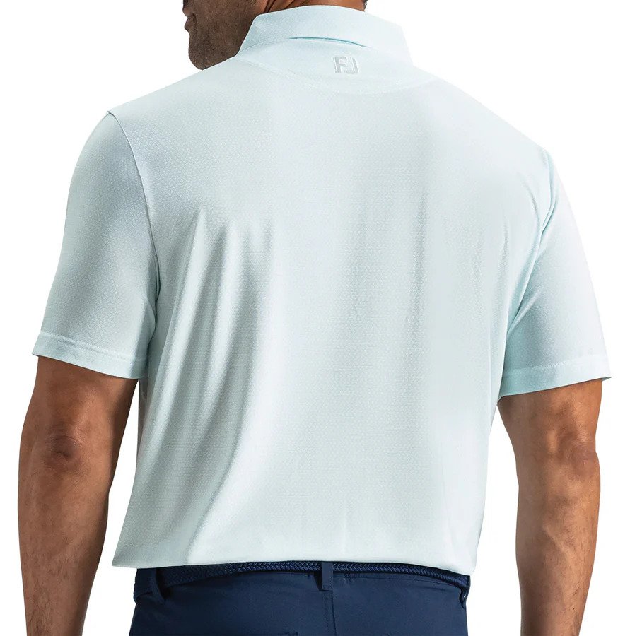 FootJoy Heritage Logo Lisle herr polo, white/mint julep