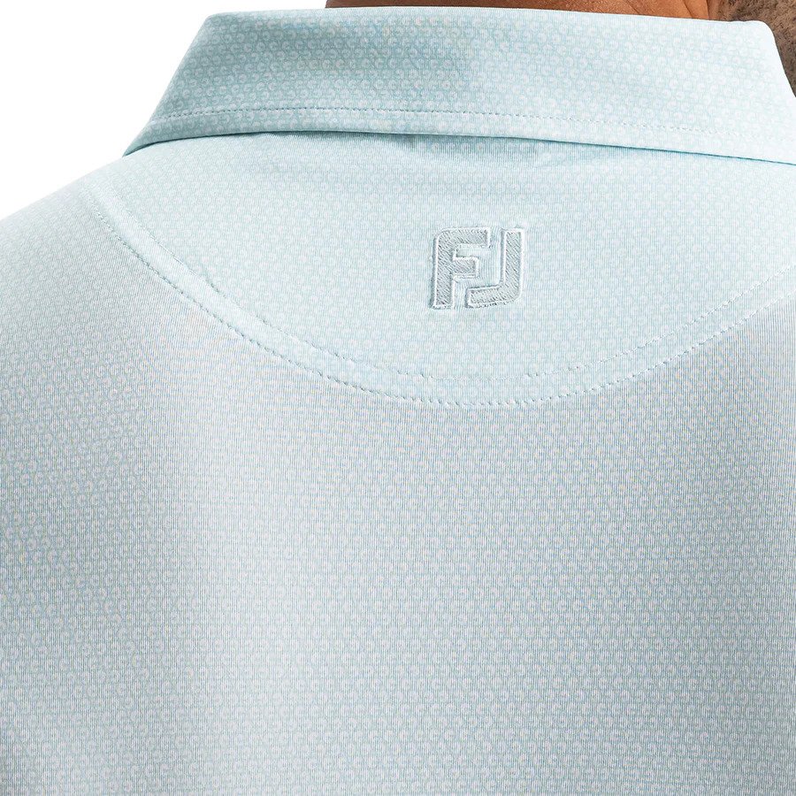 FootJoy Heritage Logo Lisle herr polo, white/mint julep