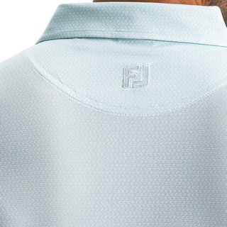 FootJoy Heritage Logo Lisle herr polo, white/mint julep