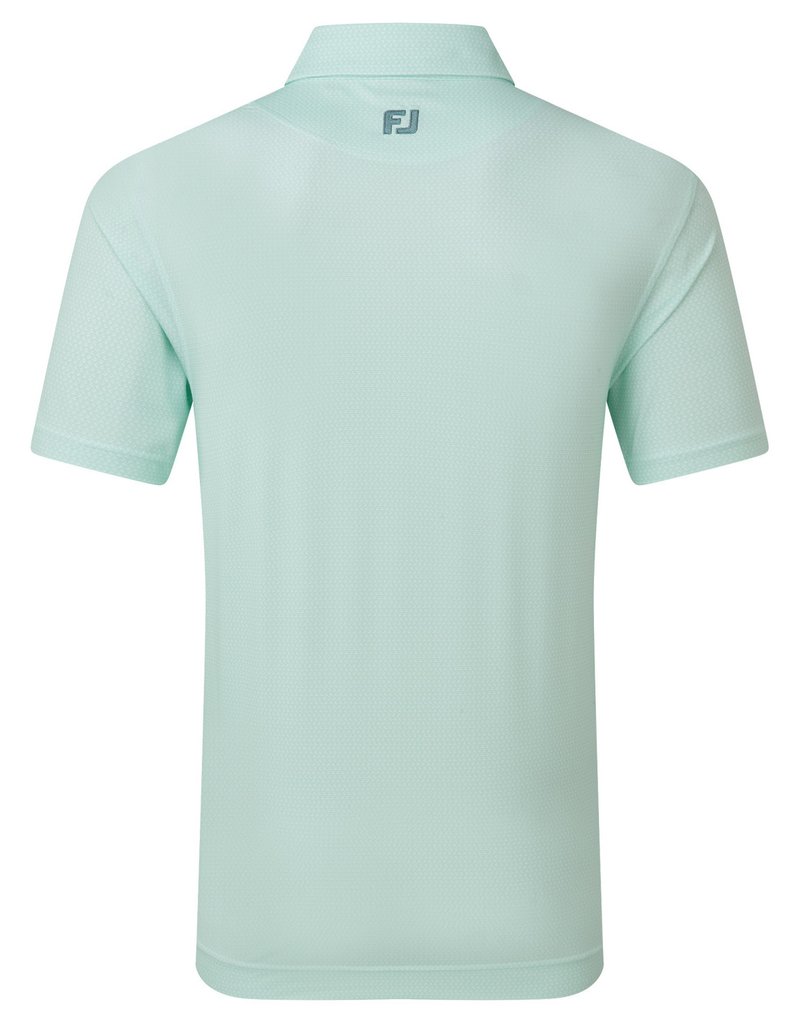 FootJoy Heritage Logo Lisle herr polo, white/mint julep