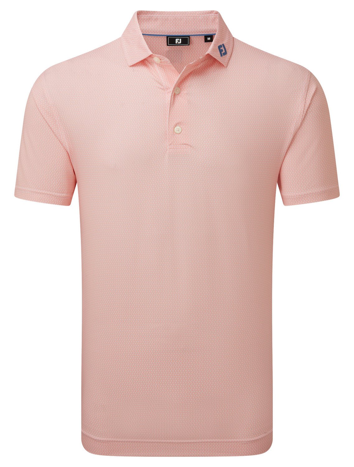 FootJoy Heritage Logo Lisle herr polo, white/peach