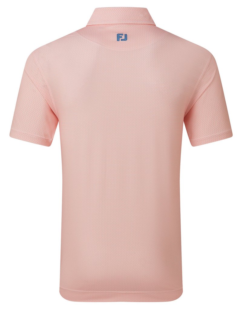 FootJoy Heritage Logo Lisle herr polo, white/peach