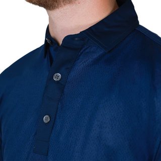 FootJoy Tailor Texture Lisle herr t-shirt/pikétröja, navy tonal