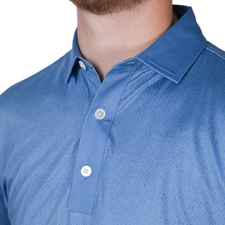 FootJoy Tailor Texture Lisle herr polo, riviera tonal