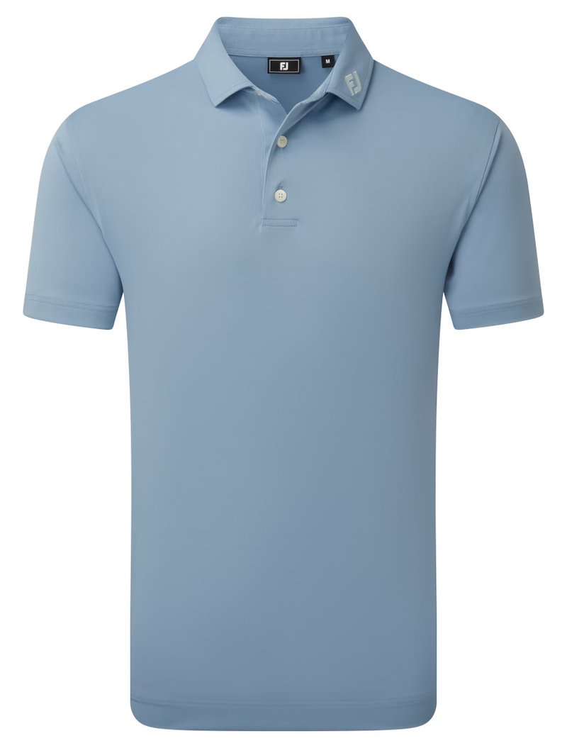 FootJoy Stretch Pique herr polo, solid winward blue