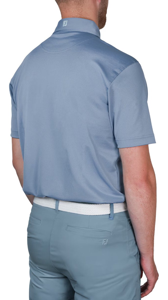 FootJoy Stretch Pique herr polo, solid winward blue