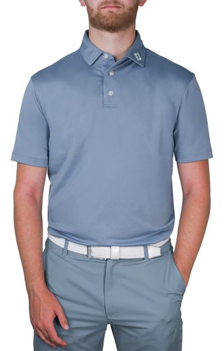 FootJoy Stretch Pique herr polo, solid winward blue