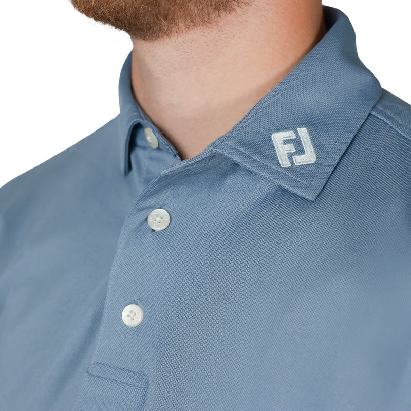 FootJoy Stretch Pique herr polo, solid winward blue