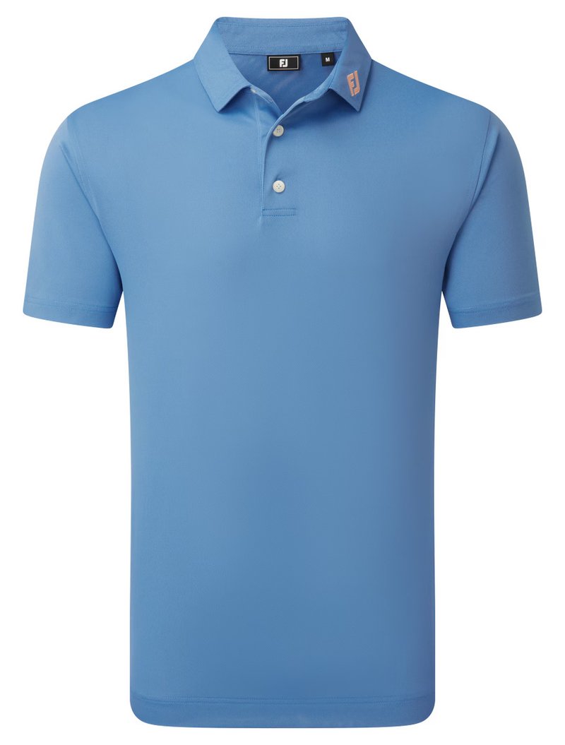FootJoy Stretch Pique Solid herr polo, riviera