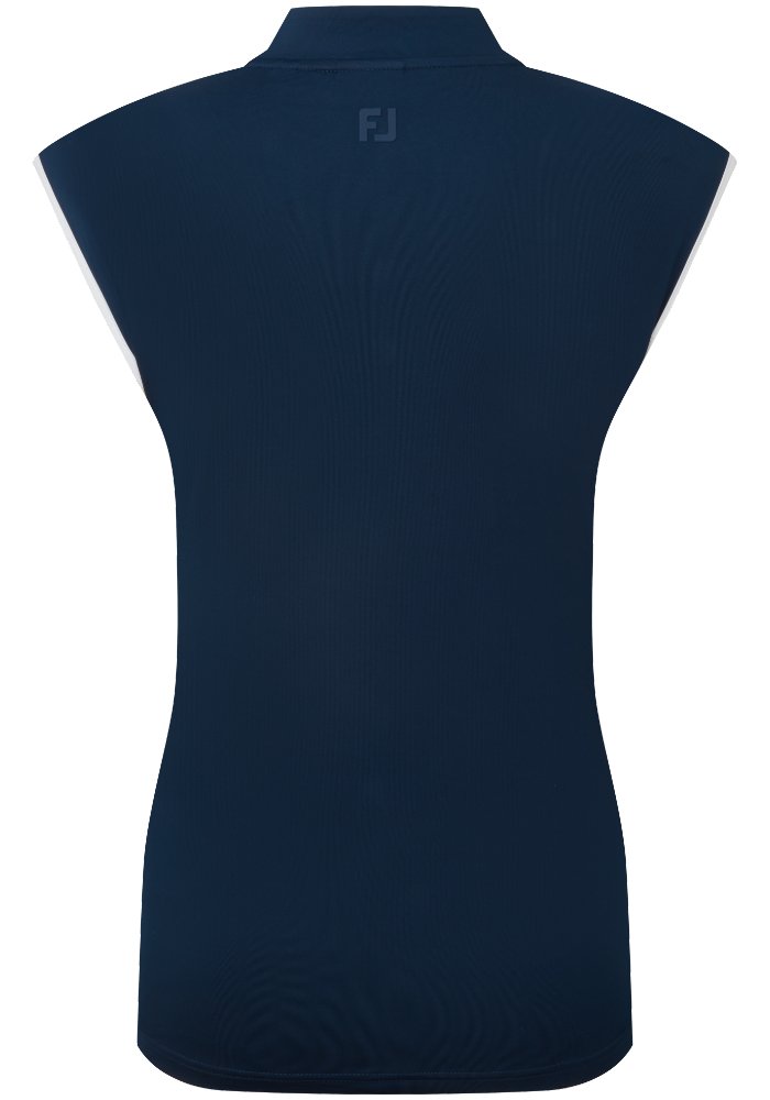 FootJoy Mock Neck Snap Front dampolotröja, navy/white