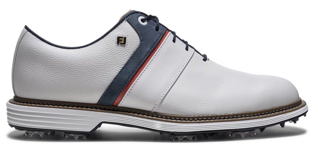 FootJoy Premiere Series - Packard herr golfskor, vit/blå/nantucket red