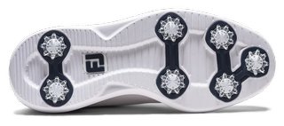 FootJoy FJ Traditions Blucher herr golfskor, vit/blå/tan