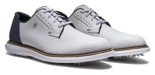 FootJoy FJ Traditions Blucher herr golfskor, vit/blå/tan