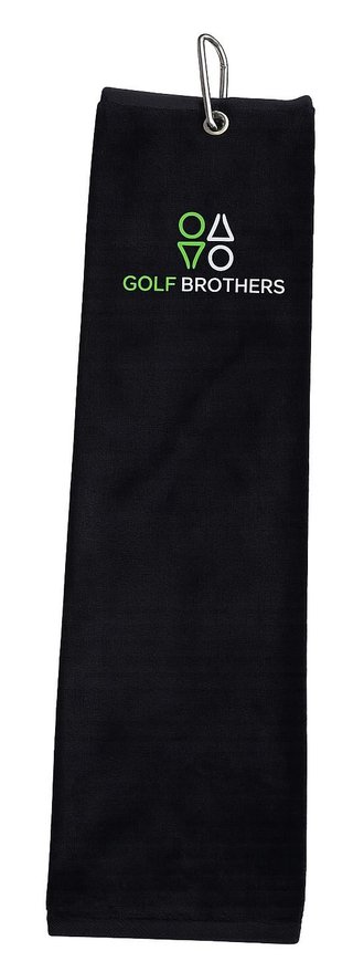 Golf Brothers Trifold golfhandduk, svart