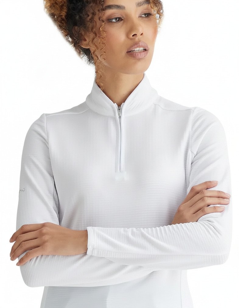 PING Abigale Performance Fleece damtröja, vit