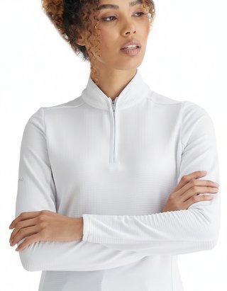 PING Abigale Performance Fleece damtröja, vit