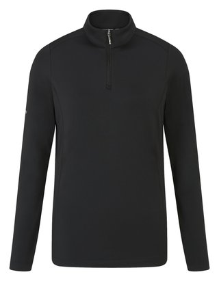 PING Aveline Half Zip damskjorta med lång ärm, svart