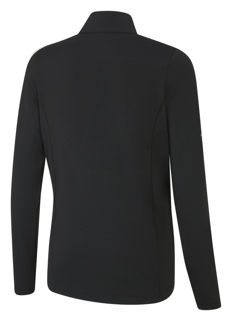 PING Aveline Half Zip damskjorta med lång ärm, svart