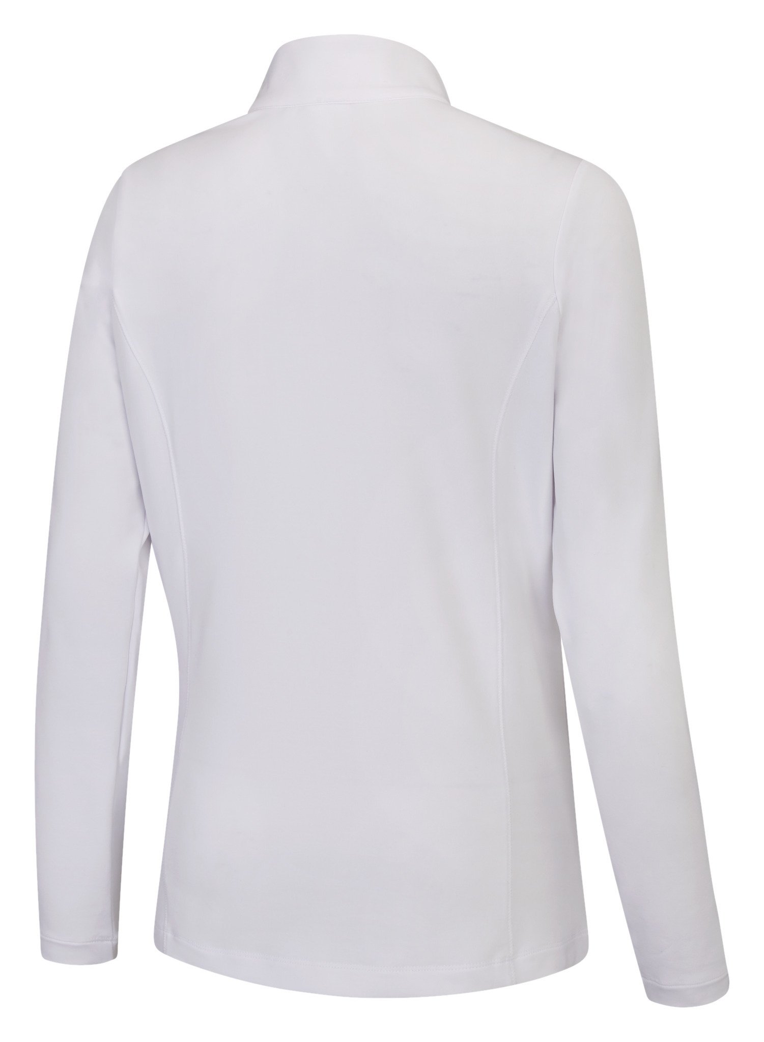 PING Aveline Half Zip damskjorta med lång ärm, vit