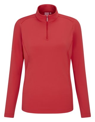 PING Aveline Half Zip damtopp med lång ärm, cayenne