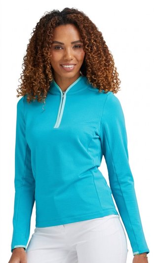 PING Abigale Performance Fleece damtröja, turkos