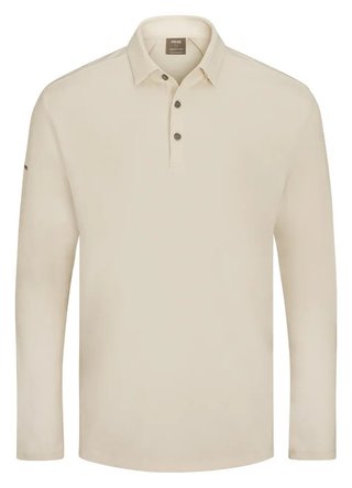 PING Demitri Longsleeve herr polo, egret