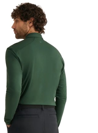 PING Demitri Longsleeve herr polo, gorse green
