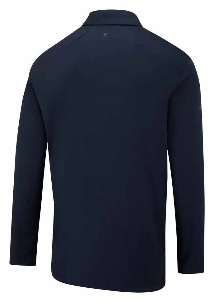 PING Demitri Longsleeve herr polo, navy