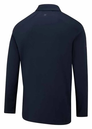 PING Demitri Longsleeve herr polo, navy