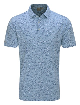 PING Gilmore herr polo, dusty blue multi