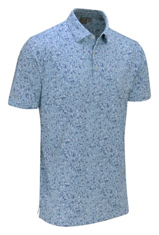 PING Gilmore herr polo, dusty blue multi