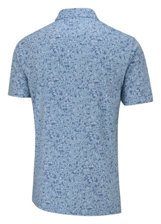 PING Gilmore herr polo, dusty blue multi