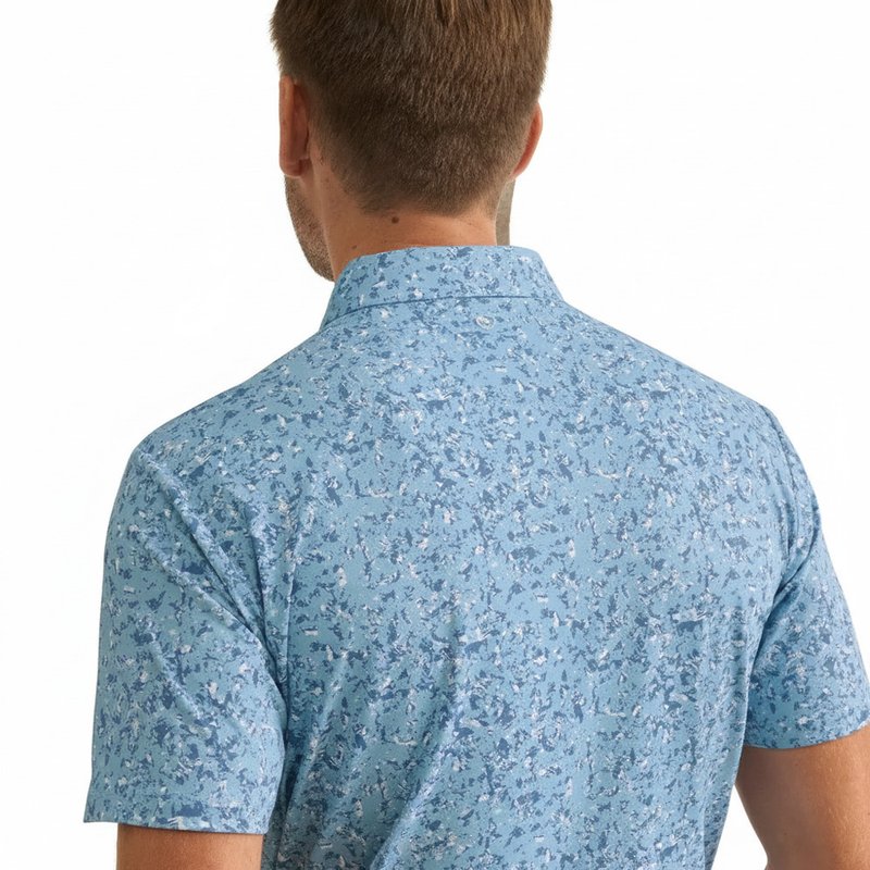 PING Gilmore herr polo, dusty blue multi
