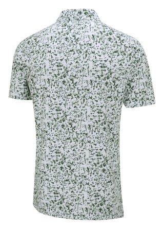 PING Gilmore herr polo, white/gorse green multi