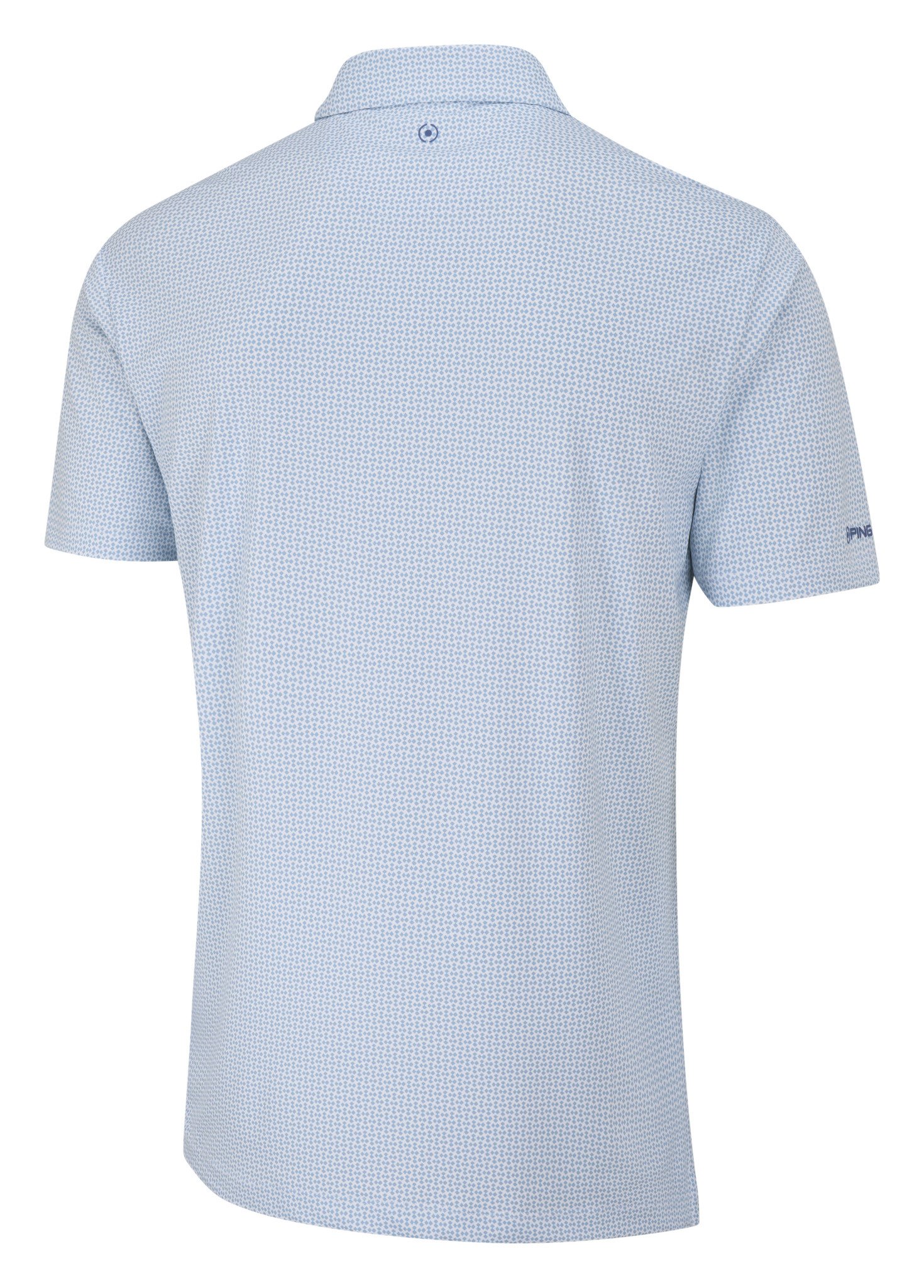 PING Gilmore herr polo, white/dusty blue