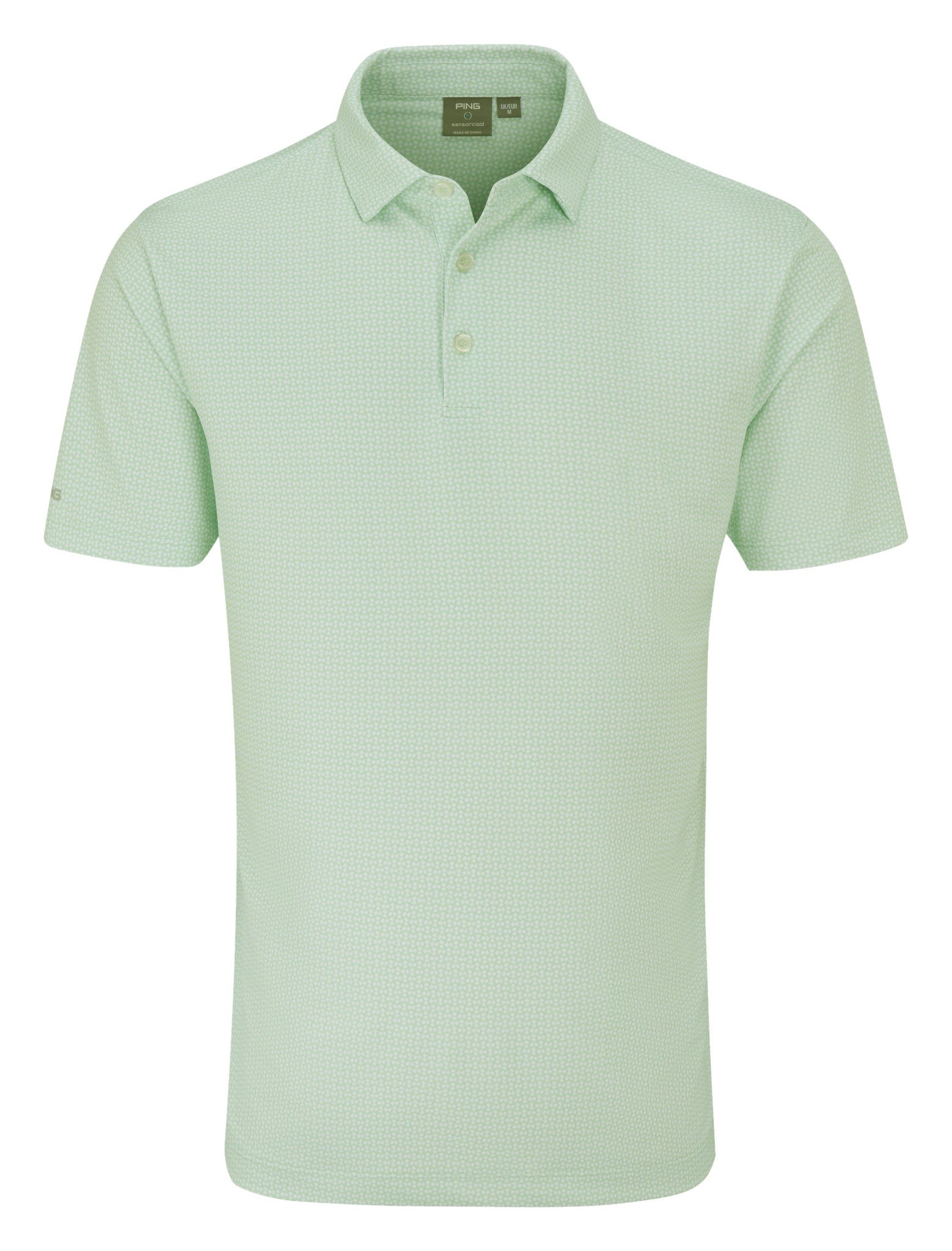 PING Gilmore herr polo, jade/white
