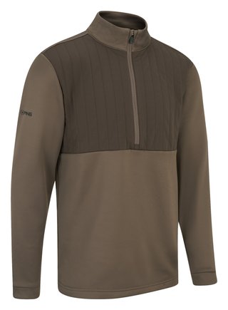 PING Ezra herr sweatshirt, coffee/bracken