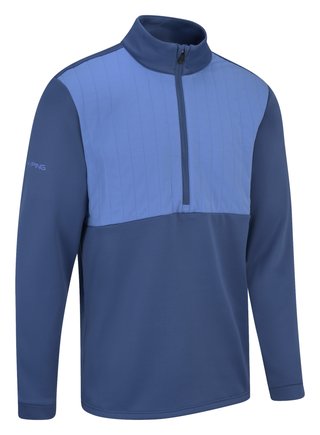 PING Ezra herr sweatshirt, deep sea blue/blue yonder