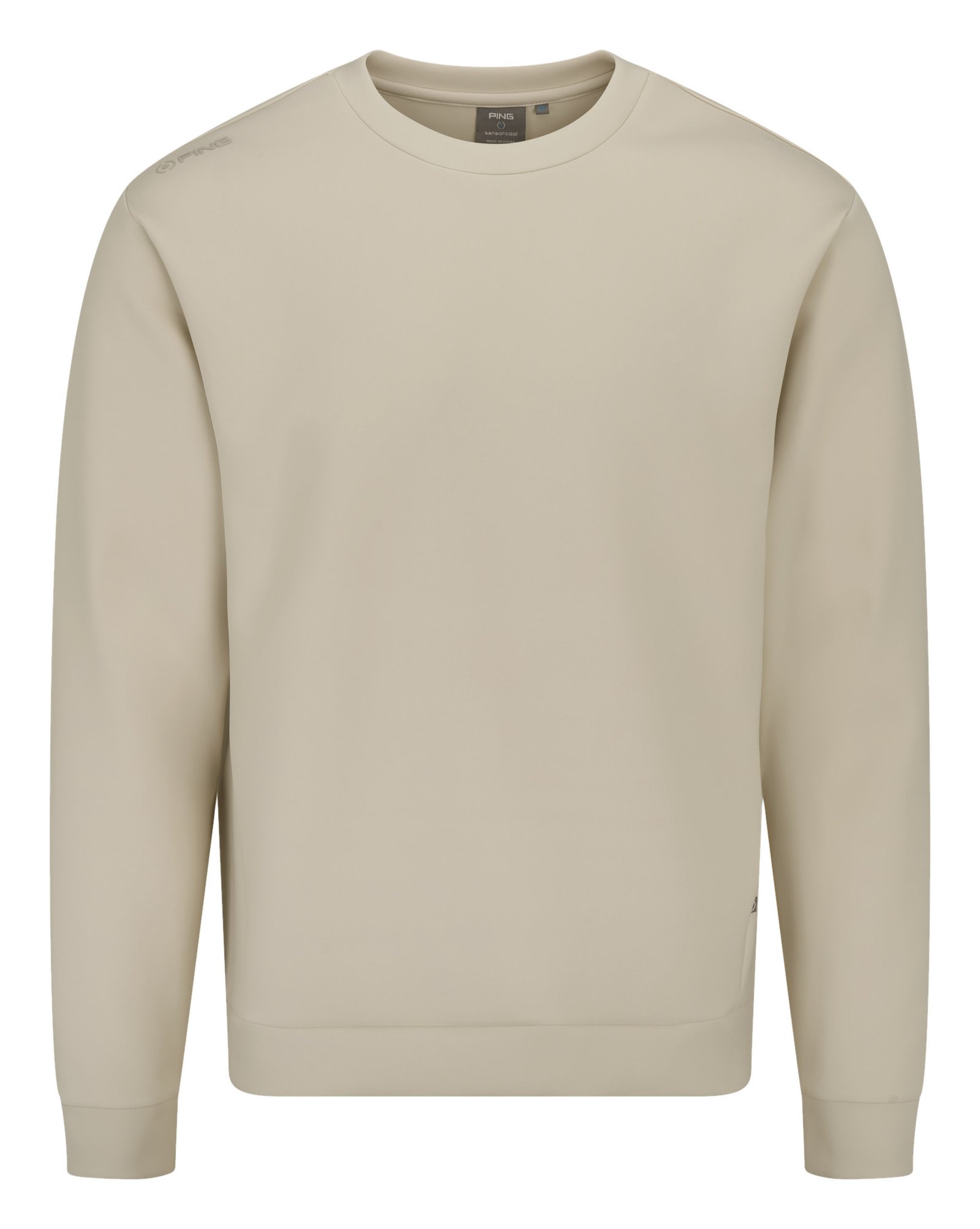 PING Freddie herr sweatshirt, chalk marl