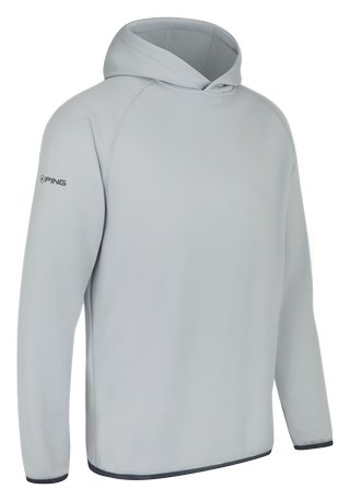 PING Saul herr hoodie sweatshirt, silver