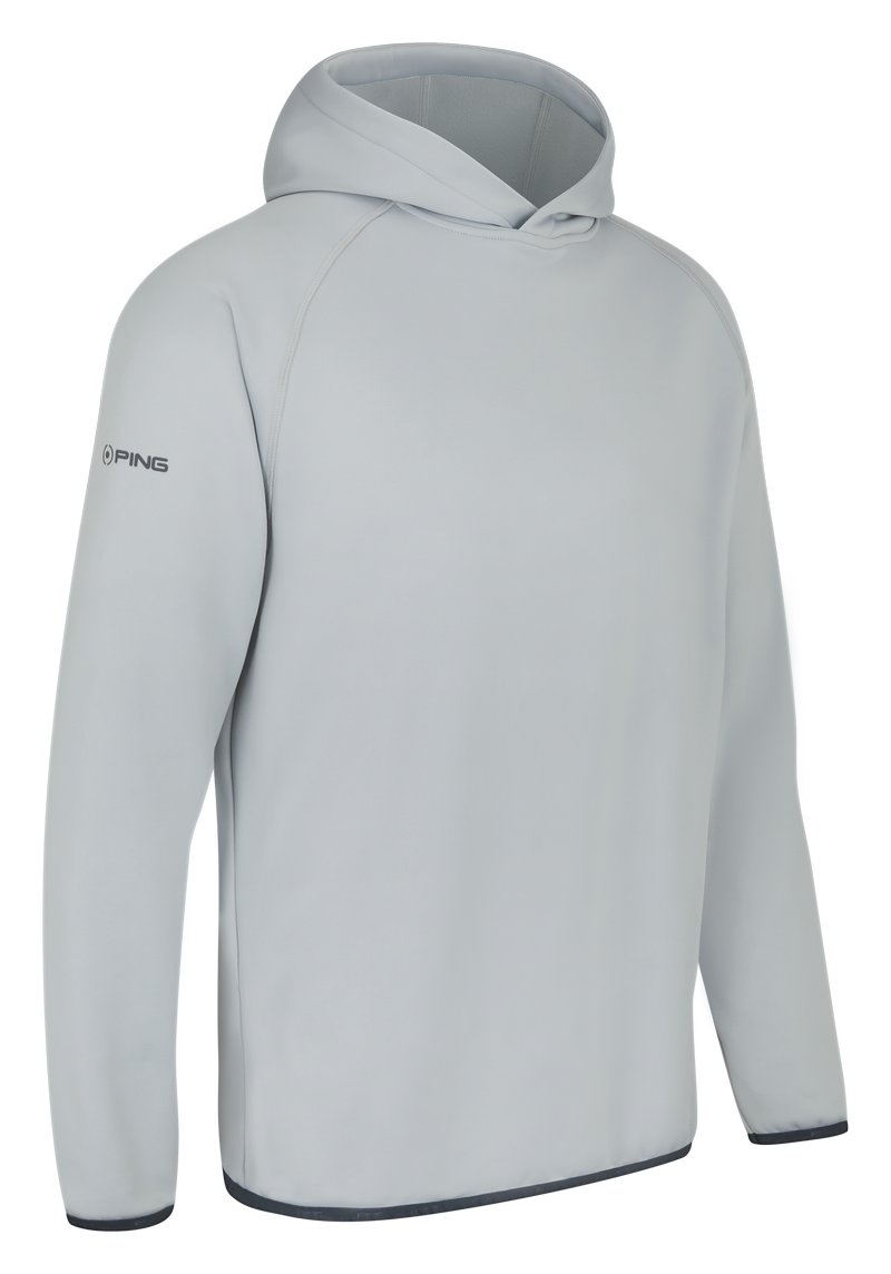 PING Saul herr hoodie sweatshirt, silver