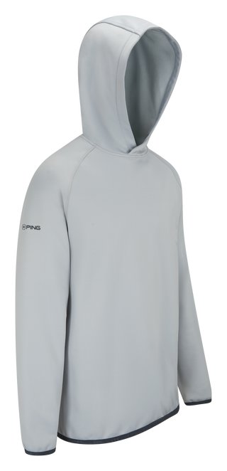 PING Saul herr hoodie sweatshirt, silver
