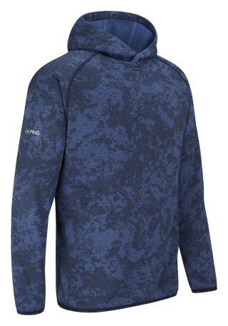 PING Saul herr hoodie sweatshirt, deep sea blue camo