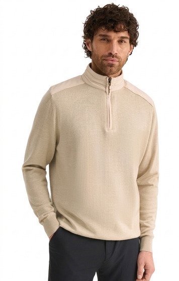 PING Barnaby herr sweatshirt, tawny marl