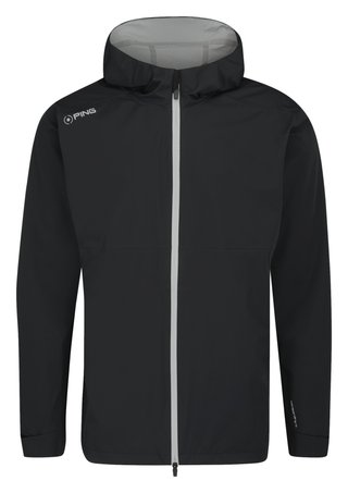 PING AquaDrive Waterproof Hooded herr jacka, svart