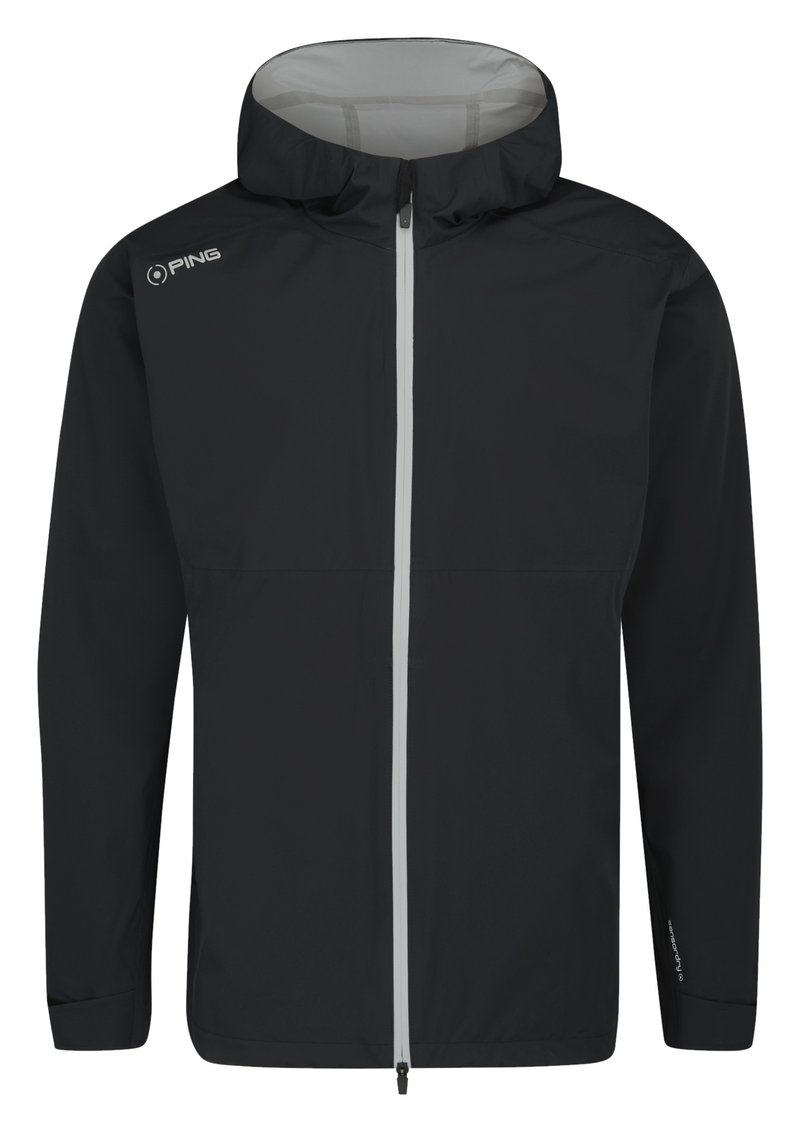 PING AquaDrive Waterproof Hooded herr jacka, svart